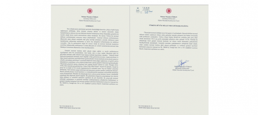 GÜRBAN’IN TARIM ÖNERGESİ AK PARTİ VE MHP OYLARIYLA REDDEDİLDİ - GÜNDEM - İnternetin Ajansı