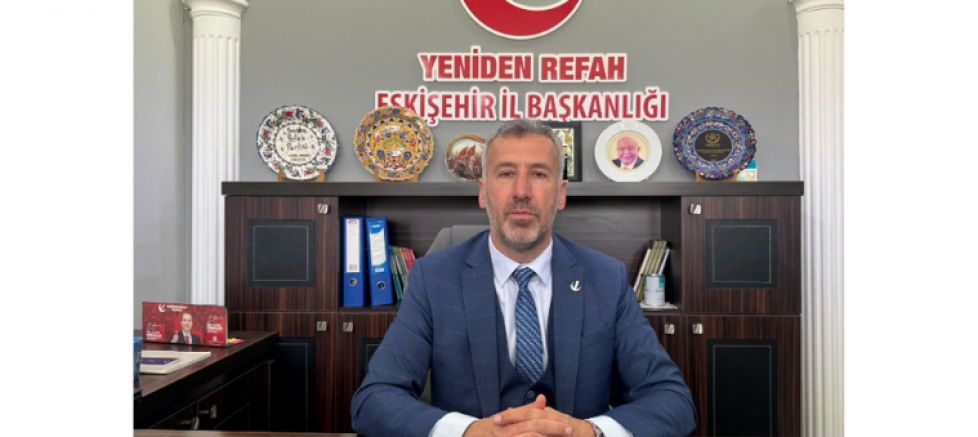YENİDEN REFAH PARTİSİ ESKİŞEHİR İL BAŞKANI FARUK GÜLER: “SİYASİ TARTIŞMALARIN ZEMİNİ ŞİDDET DEĞİL, AKIL VE AHLAKTIR” - GÜNDEM - İnternetin Ajansı